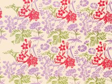 画像1: にじゆらの手ぬぐい　like a Block Print ラベンダー (1)