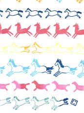 画像2: にじゆらの2026年干支「午」手ぬぐい　ウマ 2026限定色 (2)