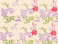 画像2: にじゆらの手ぬぐい　like a Block Print ラベンダー (2)