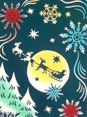 画像1: 手ぬぐい　ムーンライトクリスマス (1)
