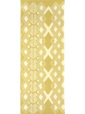 画像2: 【期間限定】amiuの型染め手ぬぐい　Cross イエロー (2)