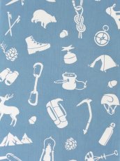 画像1: 【期間限定】amiuの型染め手ぬぐい　クライミング (1)