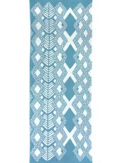 画像2: 【期間限定】amiuの型染め手ぬぐい　Cross ブルー (2)