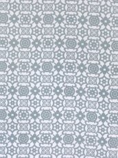 画像1: 【期間限定】amiuの型染め手ぬぐい　星の瞳#2 グレー (1)