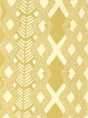 画像1: 【期間限定】amiuの型染め手ぬぐい　Cross イエロー (1)