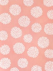 画像1: 【期間限定】amiuの型染め手ぬぐい　PonPon ピンク (1)