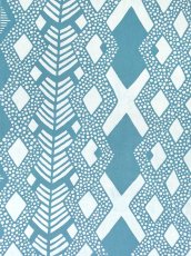 画像1: 【期間限定】amiuの型染め手ぬぐい　Cross ブルー (1)