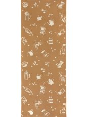 画像2: 【期間限定】amiuの型染め手ぬぐい　コーヒー (2)