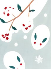 画像1: 和布華の手ぬぐい　雪うさぎの集会 (1)