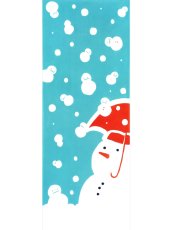 画像3: 和布華の手ぬぐい　空から雪だるま (3)