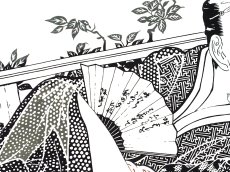 画像2: 【期間限定、12月1日20時より販売開始予定】【蔦重ゆかりの浮世絵師】ルミロックの手ぬぐい　歌まくら (2)