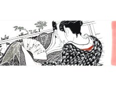 画像3: 【期間限定、12月1日20時より販売開始予定】【蔦重ゆかりの浮世絵師】ルミロックの手ぬぐい　歌まくら (3)