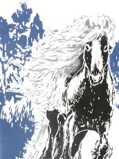 画像1: 【数量限定】ルミロックの2026年干支手ぬぐい　ジプシーホース (1)