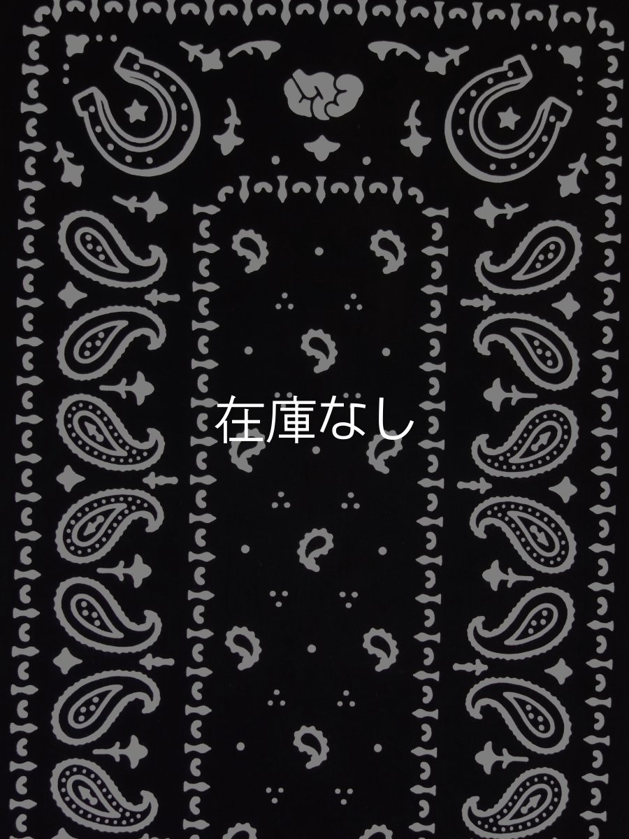 画像1: EGO STOREの手ぬぐい　バンダナ柄 ブラック (1)