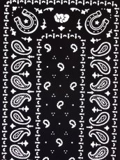 画像1: EGO STOREの手ぬぐい　バンダナ柄 ブラック (1)