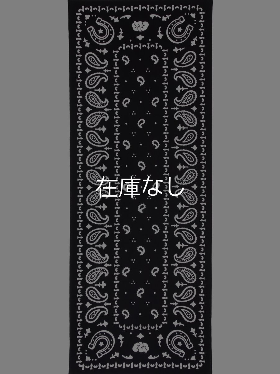 画像3: EGO STOREの手ぬぐい　バンダナ柄 ブラック (3)