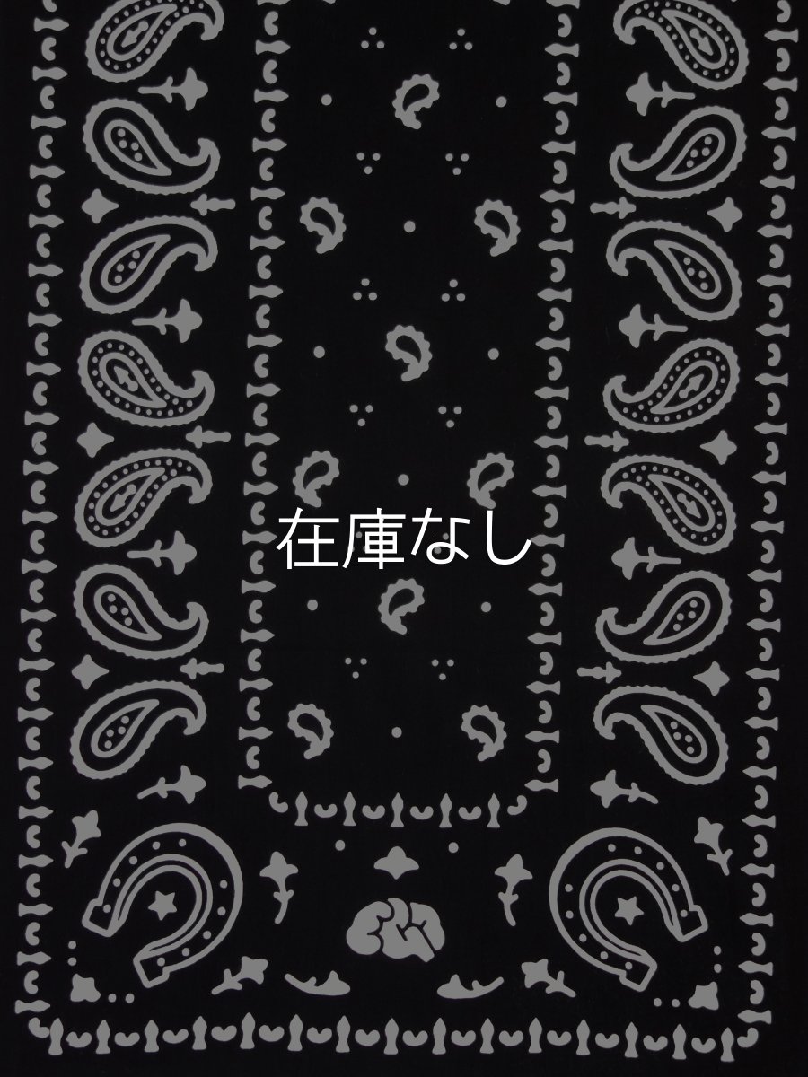 画像2: EGO STOREの手ぬぐい　バンダナ柄 ブラック (2)