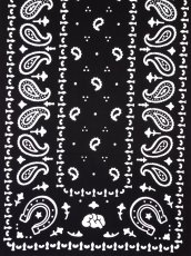 画像2: EGO STOREの手ぬぐい　バンダナ柄 ブラック (2)