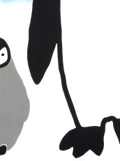 画像2: 黒猫舎の手ぬぐい　コウテイペンギン (2)