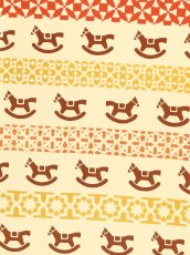 画像1: 【12月19日20時〜販売開始】黒猫舎の2026年干支「午」手ぬぐい　トロイの木馬 (1)