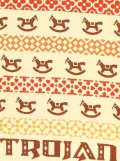 画像2: 【12月19日20時〜販売開始】黒猫舎の2026年干支「午」手ぬぐい　トロイの木馬 (2)