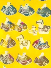 画像1: 【数量限定、12月25日20時〜販売開始】Sarasa-textileの2026年干支「午」手ぬぐい　午 黄【お一人様一点限り】 (1)