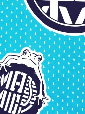 画像2: 【1月の期間限定、3日20時〜販売開始】MASMIC寿の手ぬぐい　福かえる (2)