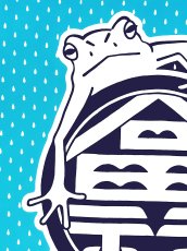 画像1: 【1月の期間限定、3日20時〜販売開始】MASMIC寿の手ぬぐい　福かえる (1)