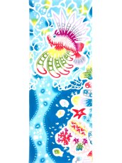 画像3: ヤギセイの紅型作家手ぬぐい　ハナミノカサゴ舞う海 (3)