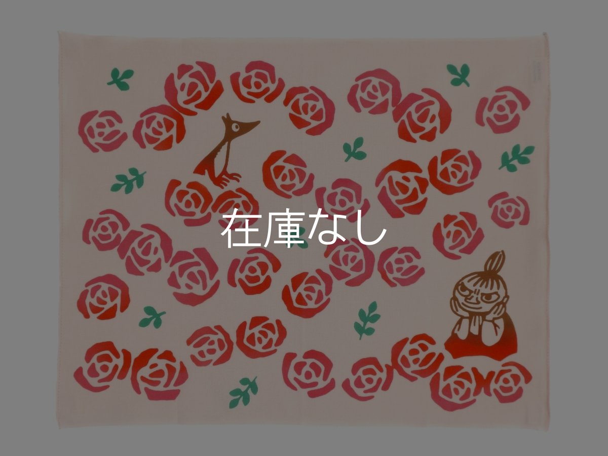 画像1: ムーミン注染ハンカチ　リトルミイ ローズ (1)