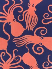 画像1: 【2月の期間限定、2月8日20時〜販売開始】晴三の手ぬぐい　ひっぱりだこ 赤 (1)