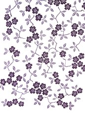 画像2: あひろ屋の手ぬぐい　枝桜 ぶどう鼠色 (2)