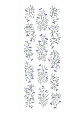 画像3: あひろ屋の手ぬぐい　矢車菊 紫色×深緑色 (3)