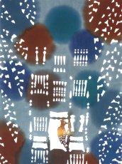 画像1: 【※3月1日20時〜販売開始予定、3月の期間限定】木下恵の手ぬぐい　家具屋のキツツキさん はいいろ（初登場） (1)