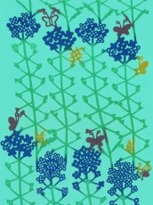 画像1: 【※3月1日20時〜販売開始予定、3月の期間限定】木下恵の手ぬぐい　ナズナ ミント（初登場） (1)