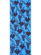 画像2: 【※3月1日20時〜販売開始予定、3月の期間限定】木下恵の手ぬぐい　ぶどう棚 青（新色、初登場） (2)