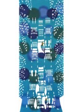 画像3: 【※3月1日20時〜販売開始予定、3月の期間限定】木下恵の手ぬぐい　家具屋のキツツキさん そらいろ（初登場） (3)