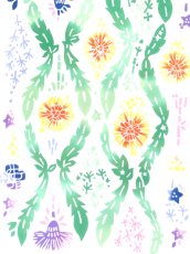 画像2: misuzu uta（みすゞうた）手ぬぐい　星とたんぽぽ (2)