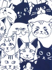 画像2: 和布華の手ぬぐい　ねこだらけ (2)