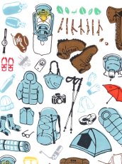 画像1: nugooNEXTの手ぬぐい　山の道具 (1)