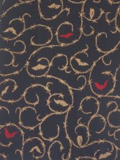 画像2: 【4月の限定販売、3月29日20時〜販売開始】紺屋乃加藤の手ぬぐい　有刺鉄線唐草 黒（初登場） (2)