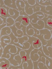 画像1: 【4月の限定販売、3月29日20時〜販売開始】紺屋乃加藤の手ぬぐい　有刺鉄線唐草 茶（初登場） (1)