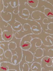 画像2: 【4月の限定販売、3月29日20時〜販売開始】紺屋乃加藤の手ぬぐい　有刺鉄線唐草 茶（初登場） (2)