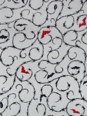 画像1: 【4月の限定販売、3月29日20時〜販売開始】紺屋乃加藤の手ぬぐい　有刺鉄線唐草 グレー（初登場） (1)