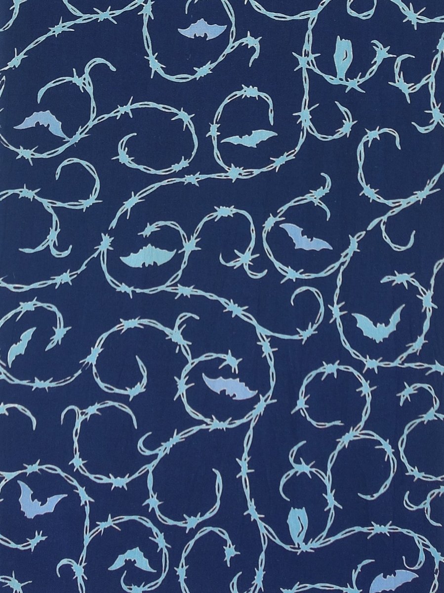 画像2: 【4月の限定販売、3月29日20時〜販売開始】紺屋乃加藤の手ぬぐい　有刺鉄線唐草 紺（初登場） (2)