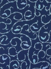 画像2: 【4月の限定販売、3月29日20時〜販売開始】紺屋乃加藤の手ぬぐい　有刺鉄線唐草 紺（初登場） (2)