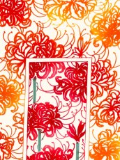 画像1: 【※4月11日20時より販売開始、4月の限定販売】紺屋乃加藤の手ぬぐい　曼珠沙華 赤（最新作！初登場） (1)