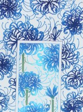 画像1: 【※4月11日20時より販売開始、4月の限定販売】紺屋乃加藤の手ぬぐい　曼珠沙華 青（最新作！初登場） (1)