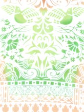 画像3: JIKAN STYLEの手ぬぐい　花鳥の舞（アラベスクタイルシリーズ） (3)