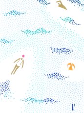 画像2: JIKAN STYLEの手ぬぐい　水玉（ここかしこシリーズ） (2)